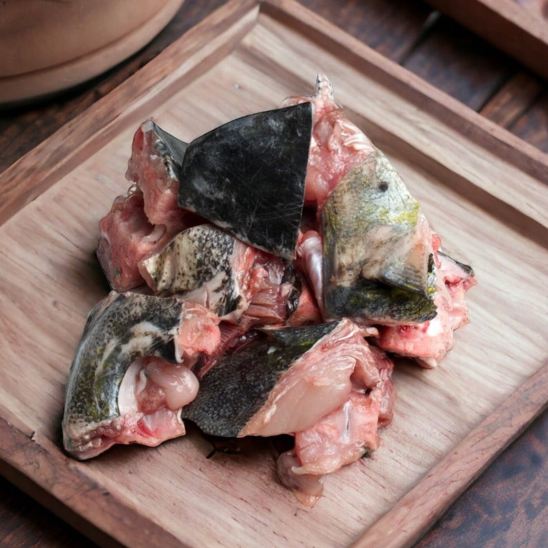 Mahi Mahi fish head curry cut