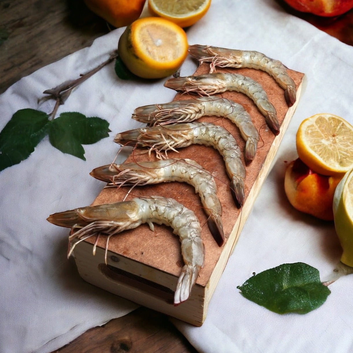 Fresh Prawns(Peeled Devained Head and tail on)