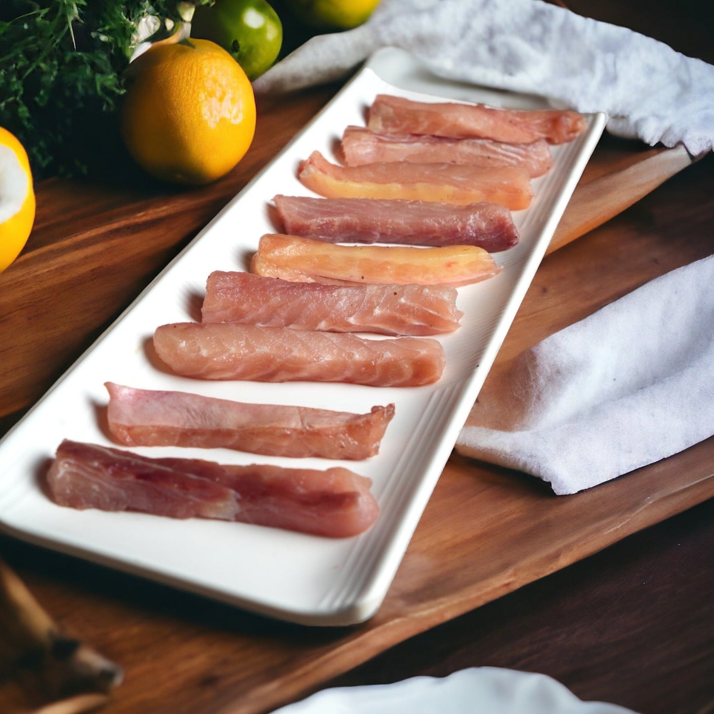 Fresh Rawas Fish Finger Cut